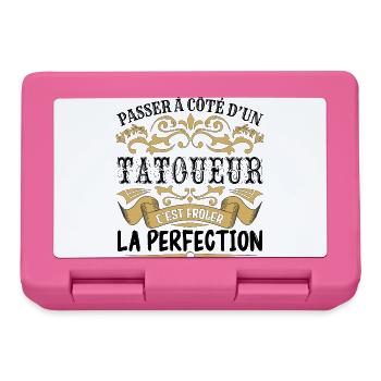 Tatoueur | le Meilleur cadeau Tatoueur - Boîte à goûter - rose - Devant