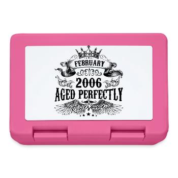 2006| February Aged Perfectly 2006 birthday gift - Lunchbox - pink - Front