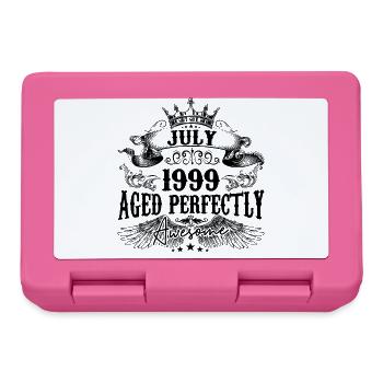 1999 | Juli Aged Perfectly 1999 Geburtstagsgeschenk - Brotdose - Pink - Vorne