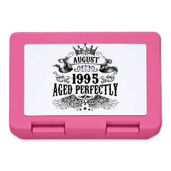 1995 | August Aged Perfectly 1995 Geburtstagsgeschenk - Brotdose - Pink - Vorne