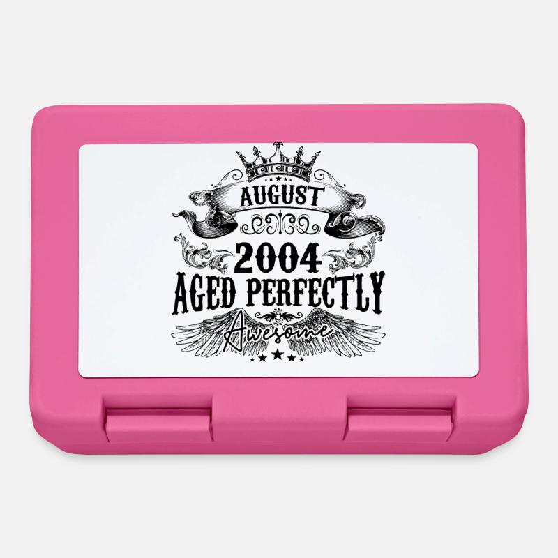 2004| August Aged Perfectly 2004 Geburtstagsgeschenk - Brotdose - Pink