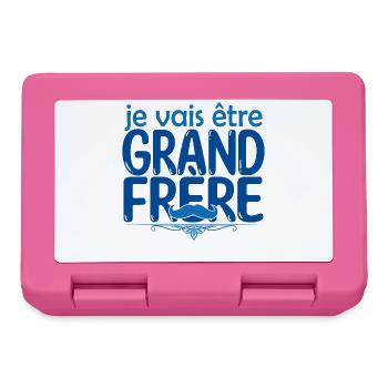 grand frère Bientôt grand-frère futur grand frère - Boîte à goûter - rose - Devant