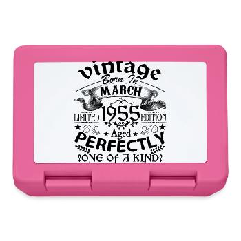 März 1955| Jahrgang 1955 | geboren im März - Brotdose - Pink - Vorne