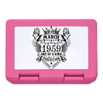 Geburtstag März 1959 geboren im März 1959 - Brotdose - Pink - Vorne