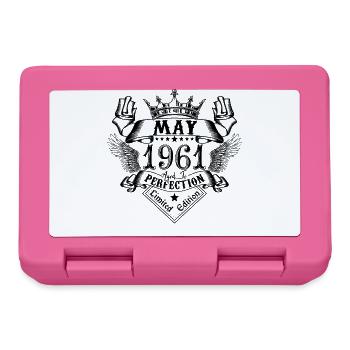 Jahrgang Mai 1961 Mai 1961 geboren im Mai - Brotdose - Pink - Vorne