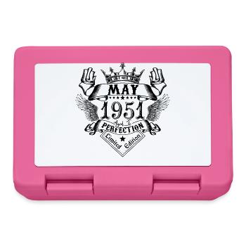 Jahrgang Mai 1951 Mai 1951 geboren im Mai - Brotdose - Pink - Vorne