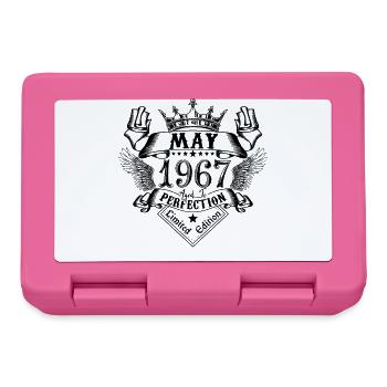 Jahrgang Mai 1967 Mai 1967 geboren im Mai - Brotdose - Pink - Vorne