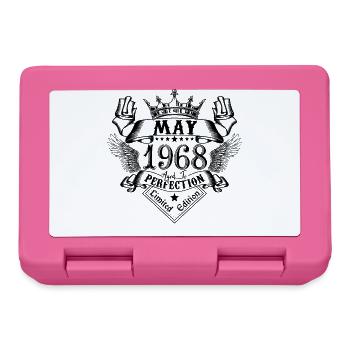Jahrgang Mai 1968 Mai 1968 geboren im Mai - Brotdose - Pink - Vorne