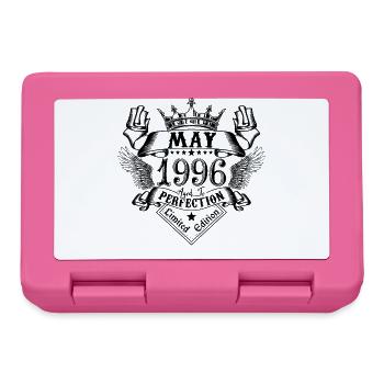 Vintage May 1996 May 1996 born in May - Lunchbox - pink - Front