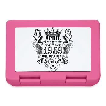 Geburtstag April 1959 geboren im April 1959 - Brotdose - Pink - Vorne