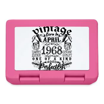 Geburtstag 1968 April 1968! geboren im April 1968 - Brotdose - Pink - Vorne