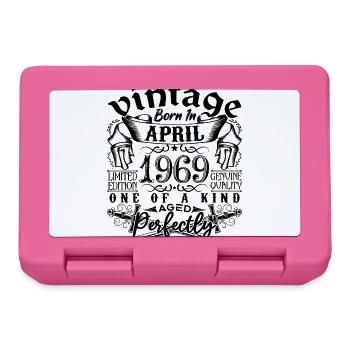 Geburtstag 1969 April 1969! geboren im April 1969 - Brotdose - Pink - Vorne