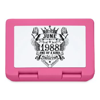 Geburtstag Juni 1988 geboren im Juni 1988 - Brotdose - Pink - Vorne