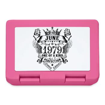 Geburtstag Juni 1979 geboren im Juni 1979 - Brotdose - Pink - Vorne
