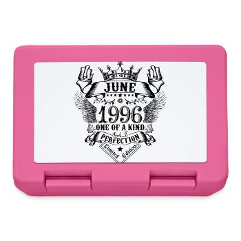 Geburtstag Juni 1996 geboren im Juni 1996 - Brotdose - Pink - Vorne