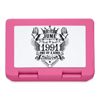 Geburtstag Juni 1991 geboren im Juni 1991 - Brotdose - Pink - Vorne