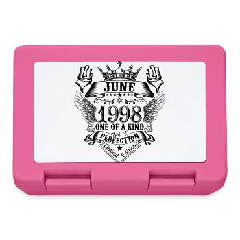Geburtstag Juni 1998 geboren im Juni 1998 - Brotdose - Pink - Vorne