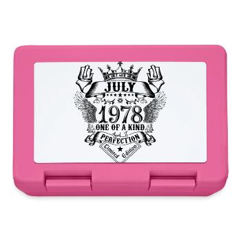 Birthday July 1978 born in July 1978 - Lunchbox - pink - Front