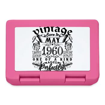 Anniversaire 1960 Mai 1960 ! né en May 1960 - Boîte à goûter - rose - Devant