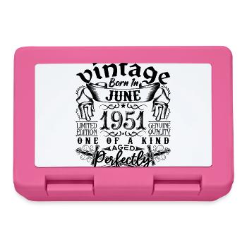 Anniversaire 1951 Juin 1951 ! né en June 1951 - Boîte à goûter - rose - Devant