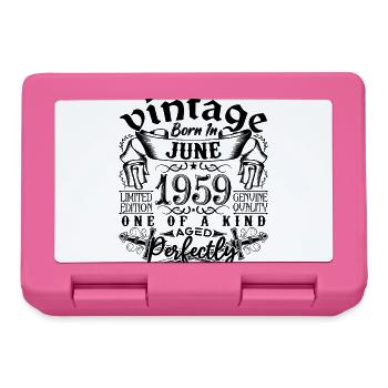 Anniversaire 1959 Juin 1959 ! né en June 1959 - Boîte à goûter - rose - Devant