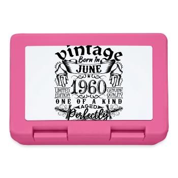 Anniversaire 1960 Juin 1960 ! né en June 1960 - Boîte à goûter - rose - Devant