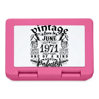 Anniversaire 1971 Juin 1971 ! né en June 1971 - Boîte à goûter - rose - Devant