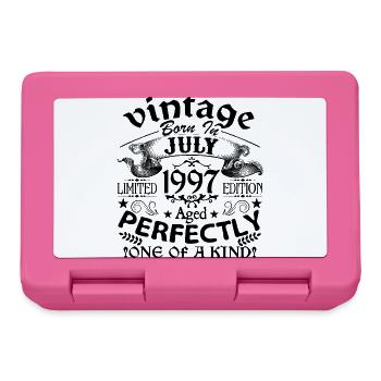 Juli 1997 | Jahrgang 1997 | geboren im Juli - Brotdose - Pink - Vorne