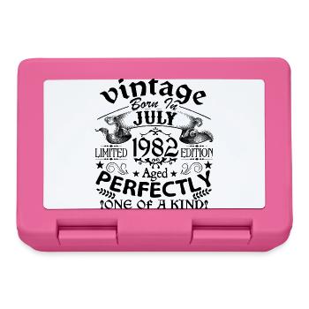 Juli 1982 | Jahrgang 1982 | geboren im Juli - Brotdose - Pink - Vorne