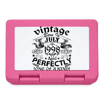 Juli 1998 | Jahrgang 1998 | geboren im Juli - Brotdose - Pink - Vorne
