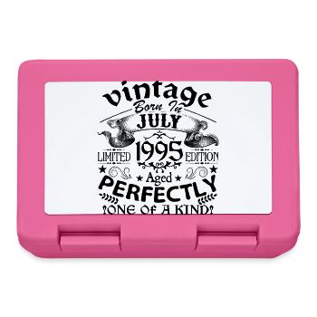 Juli 1995 | Jahrgang 1995 | geboren im Juli - Brotdose - Pink - Vorne