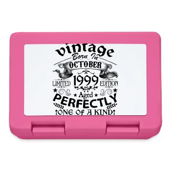 October 1999 | Vintage 1999 | born in October - Lunchbox - pink - Front