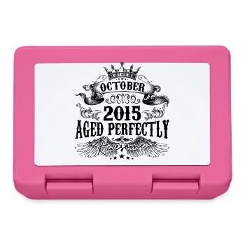 2015 | Octobre Aged Perfectly 2015 birthday gift - Boîte à goûter - rose - Devant