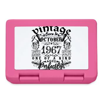 Birthday 1967 October 1967! born in October 196 - Lunchbox - pink - Front
