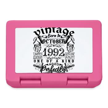 Birthday 1992 October 1992 born in October 1992 - Lunchbox - pink - Front