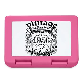 Birthday 1956 November 1956 born in November - Lunchbox - pink - Front