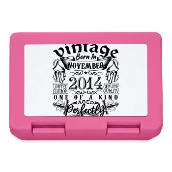 Birthday 2014 November 2014 born in November - Lunchbox - pink - Front