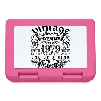 Birthday 1979 December 1979 born in December - Lunchbox - pink - Front