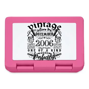 Birthday 2006 December 2006 born in December - Lunchbox - pink - Front