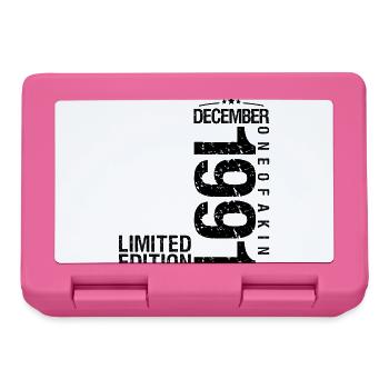 Birthday December 1991 December born in December - Lunchbox - pink - Front
