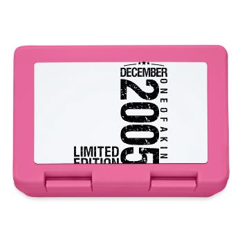Birthday December 2005 December born in December - Lunchbox - pink - Front
