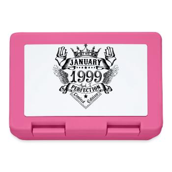 January 1999 January 1999 born in January - Lunchbox - pink - Front