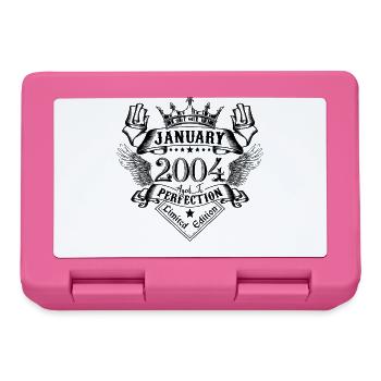 January 2004 January 2004 born in January - Lunchbox - pink - Front