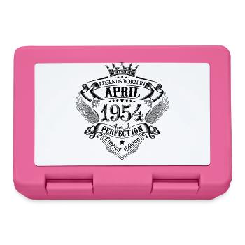 Geburtstag April 1954 April Geburtstag 1954 - Brotdose - Pink - Vorne