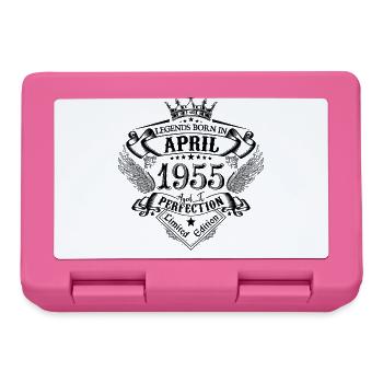 Geburtstag April 1955 April Geburtstag 1955 - Brotdose - Pink - Vorne