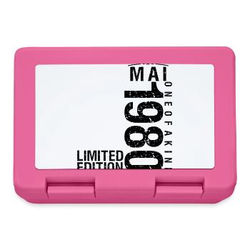 Birthday May 1980 May born in May - Lunchbox - pink - Front