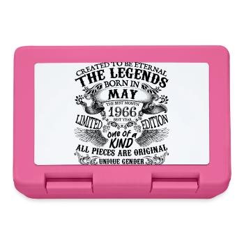 Geburtstag 1966 Mai 1966 geboren im Mai 1966 - Brotdose - Pink - Vorne