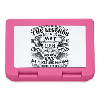 Birthday 1991 May 1991 born in May 1991 - Lunchbox - pink - Front