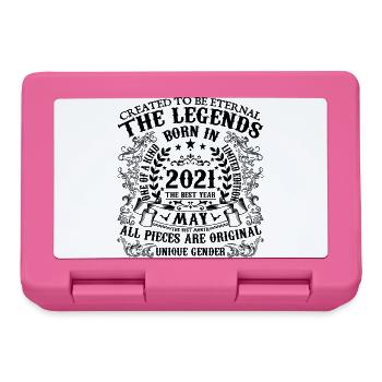 Birthday 2021 May 2021 born in May 2021 - Lunchbox - pink - Front