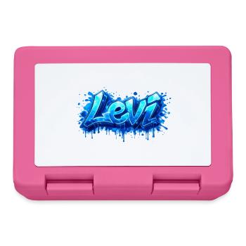 LEVI GRAFFITI NAME FOR PERFECT GIFT PRINTABLE - Lunchbox - pink - Front